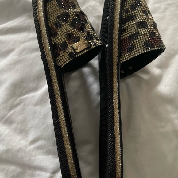 Juicy Couture Leopard Rhinestone Slides (SIZE:10) - Picture 4 of 5